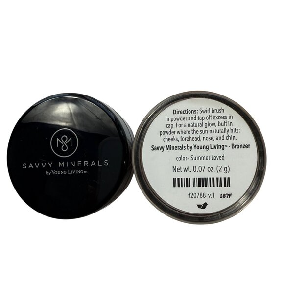 Savvy Mineral Makeup Bundle Veil Bronzer Lipgloss Brushes Young Living - Picture 7 of 8